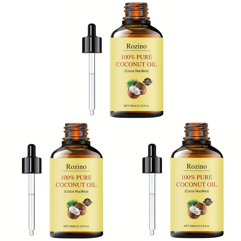 Coconut Oil Moisturizing Skin & Hair Oil for Massage, Gua Sha, Face, Body, Nails & Eyelashes