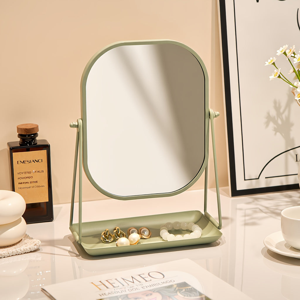 Adjustable Cartoon Metal Photo Frame with Glass Front, Varnished Finish