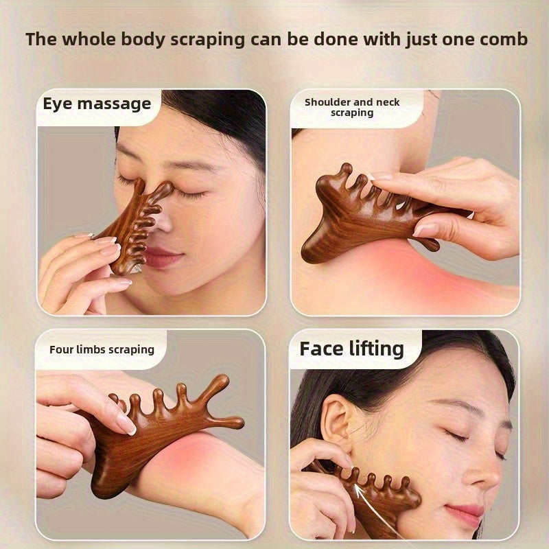 4-in-1 Multifunctional Massage Comb — Scalp, Eye & Facial Acupressure Tool for Stress Relief (Unisex)