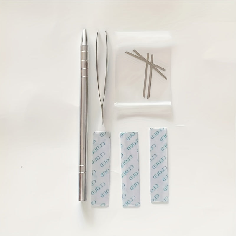 Stainless Steel Hair Tattoo Engraving Pen — Precision Razor for Hair Design, Eyebrow Trimming & Barber Styling