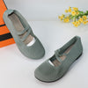 Women's Spring Retro Slip-On Mesh Loafers, Breathable Mom Shoes with Soft Anti-Slip Sole
