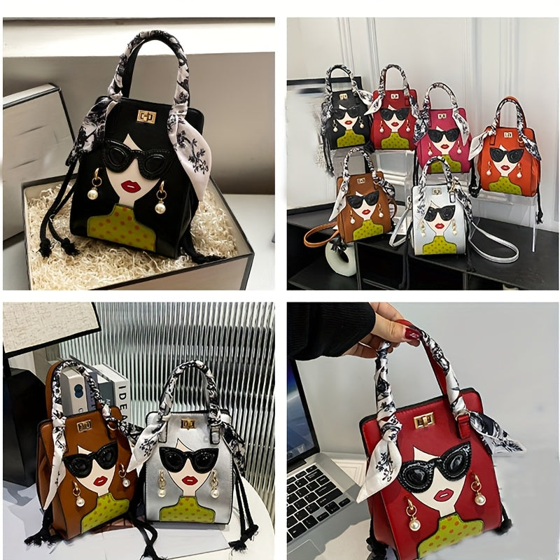 Trendy Sister-Style PU Bucket Bag – Large Capacity Fashion Handbag with Adjustable Strap & Buckle Closure (6 Colors)