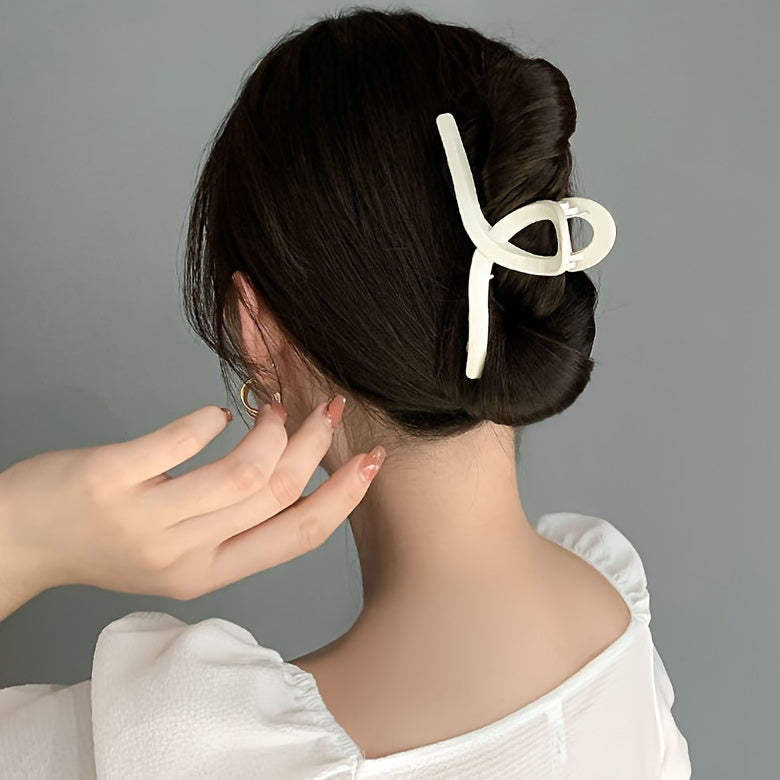 5-Pack Large Acrylic Hair Claw Clips for Thick Hair, Shark Clip Set for Updos Buns & Ponytails, Minimalist Elegant Hair Accessories