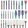 30pcs Ceramic Nail Drill Bits Set 3/32 Shank – Professional Safety Bits for Acrylic Gel Removal, Cuticle E-File, Manicure & Pedicure, Includes 3 Storage Cases