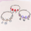 3-Piece Titanium 316L Stainless Steel Bracelet Set - Boho Pendant Friendship Gift