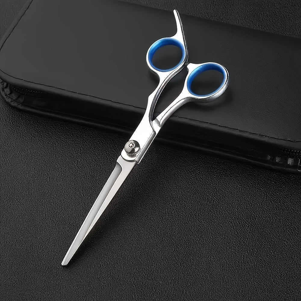 6-Inch (15 cm) Professional Hair Cutting Scissors - Sharp Salon Barber Texturizing Shears, Ambidextrous Ergonomic Handle