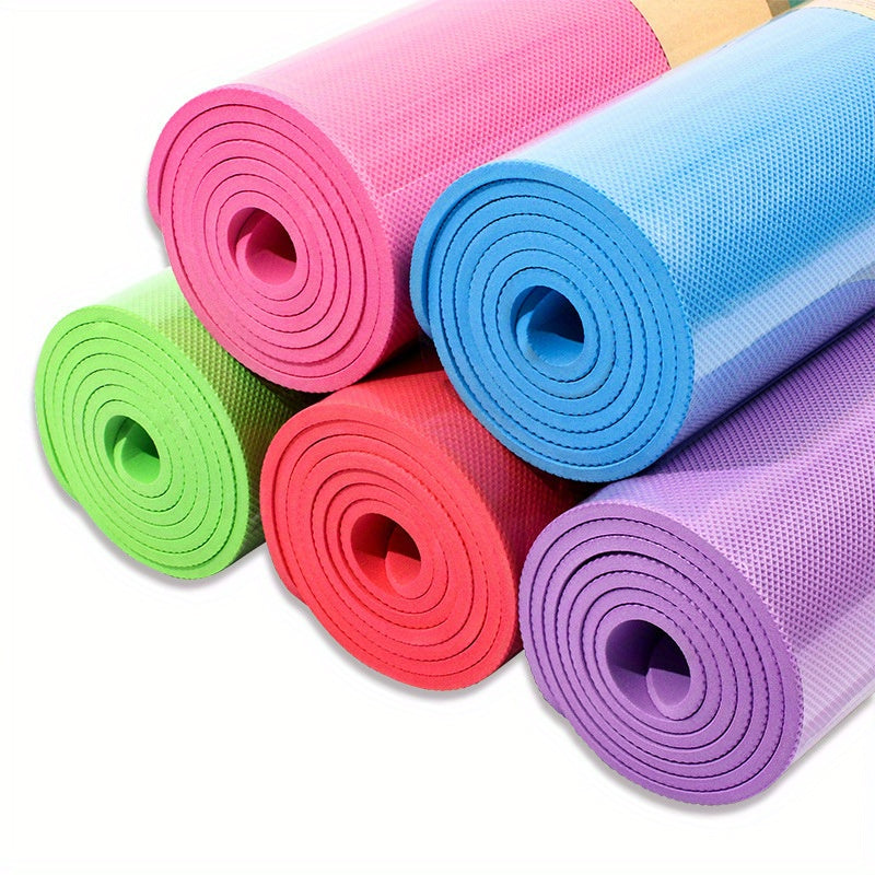 3mm EVA Yoga Mat - Non-Slip Moisture-Resistant Exercise Mat for Yoga, Pilates & Home Gym (Pink/Purple/Blue)