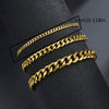 Stainless Steel Cuban Chain Bracelet - Unisex 3/5/7 mm (0.12/0.20/0.28 in)