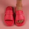Women's Solid Color EVA Slide Sandals - Lightweight Open-Toe Indoor & Outdoor Slides