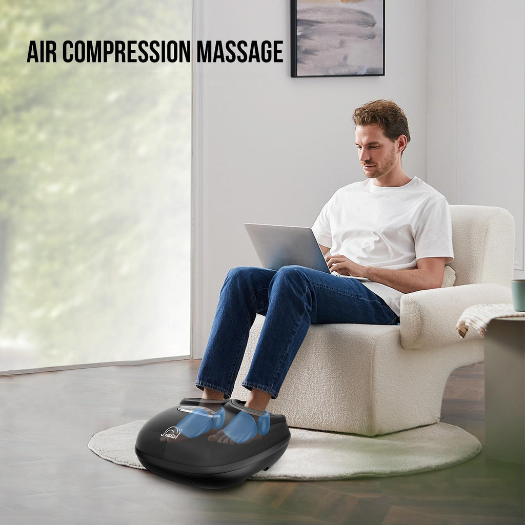 Snailax Shiatsu Foot Massager with Heat – Deep Kneading, Compression & Vibration, Open-Toe Fits Up to Men’s Size 13