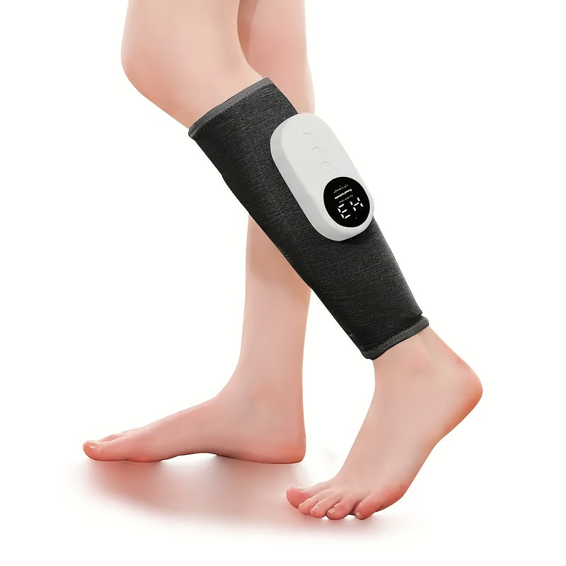 Cordless Air Compression Leg Massager – USB Rechargeable Circular Calf Press, 3 Intensities for Feet, Thighs & Knees