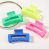 4-Pack Medium Matte Hair Claw Clips for Women - Strong Hold Non-Slip Rectangle Jaw Clips for Thick and Thin Hair