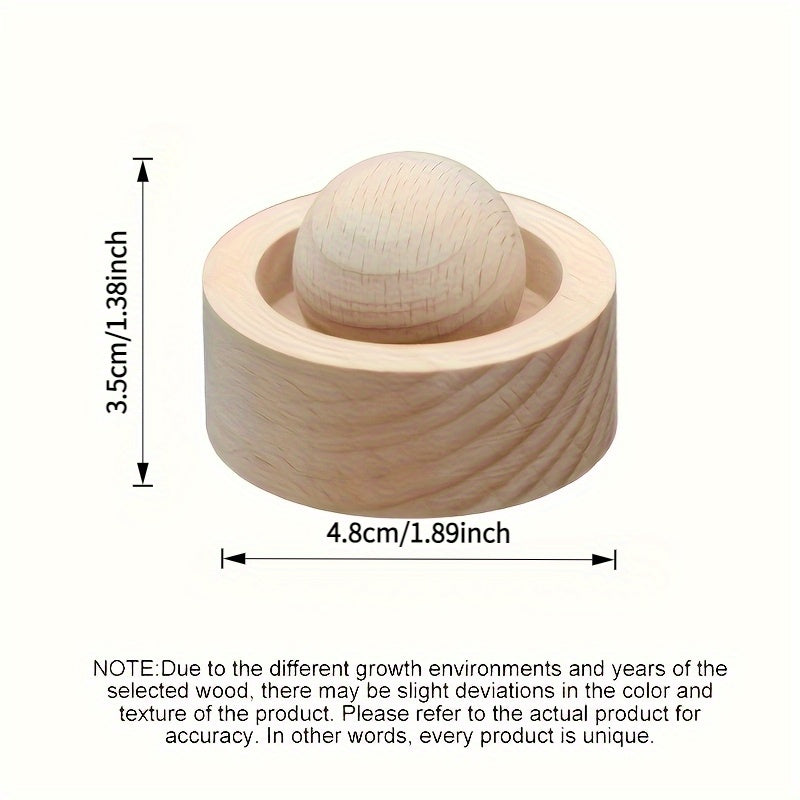 2-Pack Wooden Spherical Essential Oil Diffusers — No-Electric Car & Room Aroma Diffuser for Bedroom Bathroom