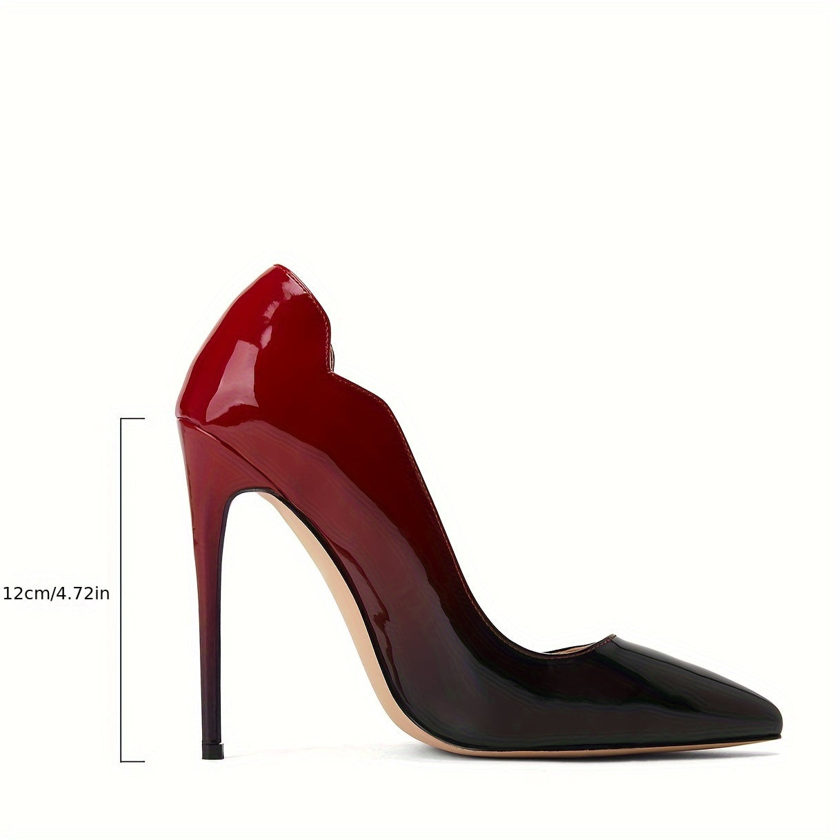 Women's Gradient D'Orsay Stiletto Pumps — Pointed Toe Slip-On Heels for Evening, Party & Formal