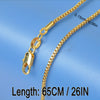 18K Gold-Plated Copper Neck Chain for DIY Pendant Necklaces & Handmade Accessories