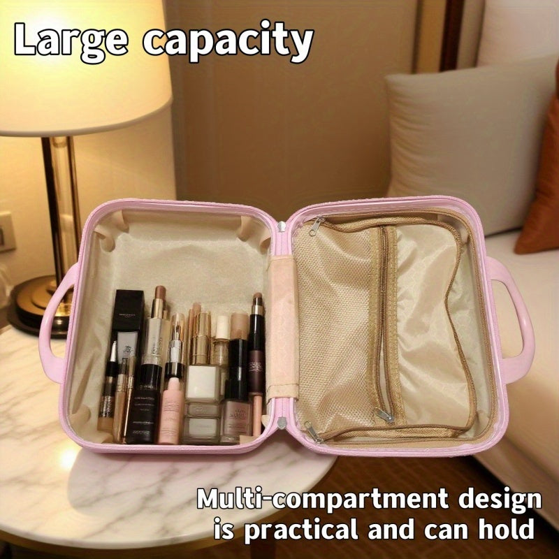 Sanrio Hello Kitty & Big-Eared Rabbit Pink Tote Bag with Cosmetic Case – Large Capacity Kawaii Handbag for Travel & Daily Use