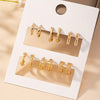 Minimalist Zinc Alloy Hoop Earrings for Women - Simple Everyday Hoops for Daily Wear & Dating