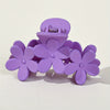 Bohemian Flower Hair Claw Clip - Solid Color Plastic Ponytail Hair Clip for Women