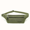 Tactical Canvas Waist Pack - Adjustable Multi-Pocket Fanny Pack for Hiking & Outdoor Activities (Black, Brown, Olive Green)