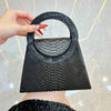 Luxury Sparkling Gold Evening Clutch with Detachable Chain - Convertible Crossbody Bag for Weddings & Parties