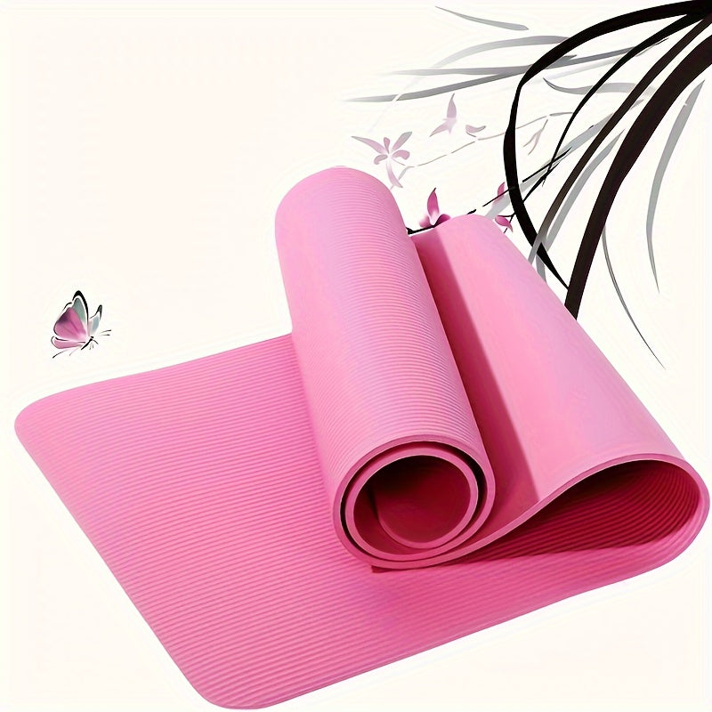 Extra Thick Wide Non-Slip Yoga Mat – Shock Absorbing Fitness Pad for Men & Women, Ideal for Meditation, Jump Rope & Dance Balance