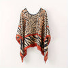 Bohemian Lightweight Breathable Pullover Shawl, 42.1 in (107 cm) Printed Square Scarf, Boho Beach & Evening Wrap
