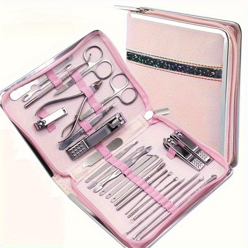 Nail Clipper Kit for Men & Women – Nail Care Set with Ear Spoon and Nail Files