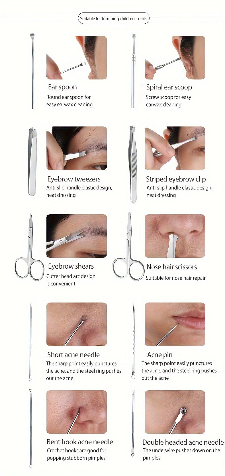 26-Piece Professional Nail and Pedicure Kit - Manicure Set with Clippers, Cuticle Nipper & Scissors