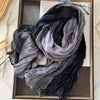 Women's Gradient Scarf Pastel Pink to Purple Ombre Lightweight Woven Wrap Boho Elegant Shawl for Casual & Formal Outfits