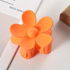 Flower Frosted Candy Hair Claw Clip – Non-Slip Strong Hold Jaw Clip for Women & Girls