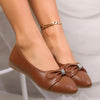 Women's Crystal Slip-On Flats — Comfortable Round-Toe Ballet Shoes for Moms, Spring & Autumn