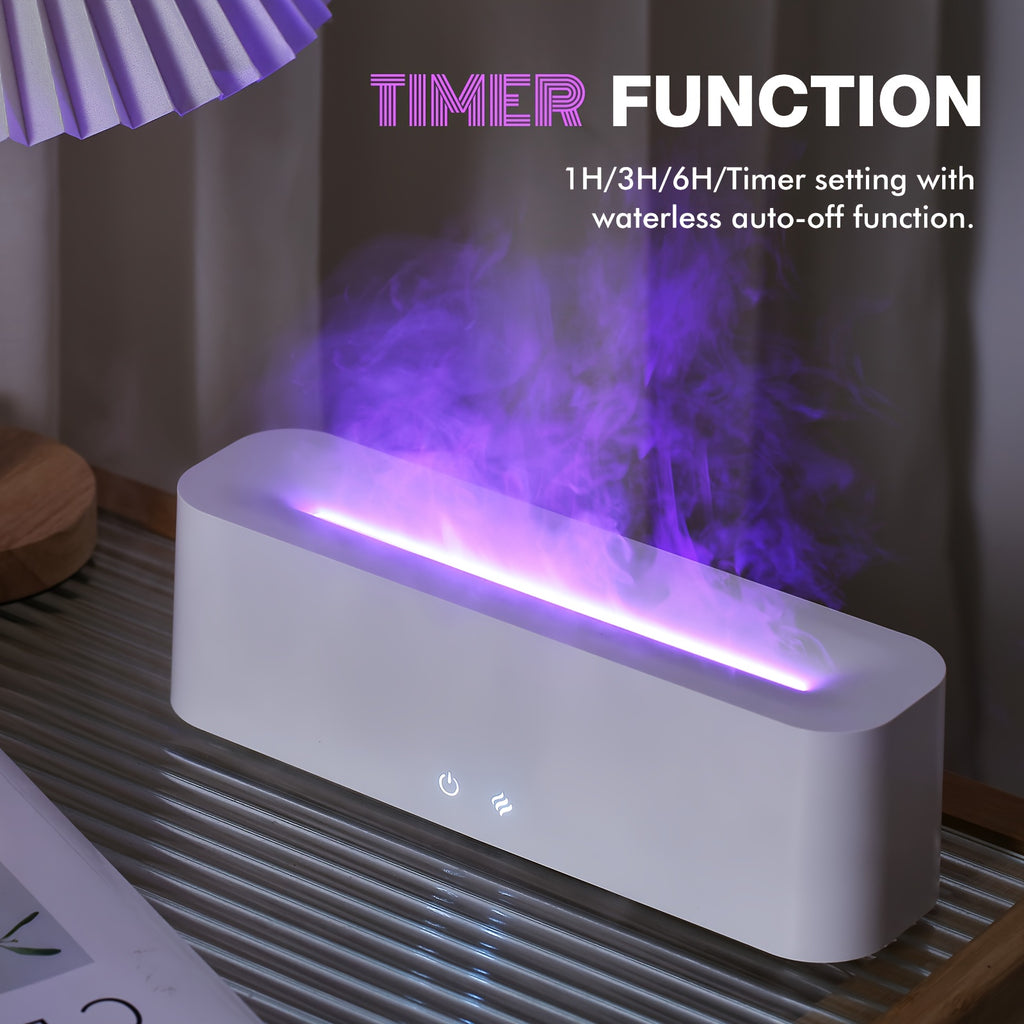 Clocteck 400ml (13.5 fl oz) Aromatherapy Essential Oil Diffuser & Humidifier, Color LED Light, Timer, Auto Shut-Off for Bedroom Office Living Room