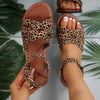 Women's Crisscross Strap Flat Sandals – Lightweight Open Toe Ankle Strap Summer Shoes