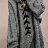 Plus Size Hooded Sweater - Long Sleeve Pullover Hoodie, Stretch Knit with Adjustable Drawstring, Machine Washable