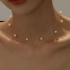 French-Inspired Choker Necklace for Women – Acrylic Pearl Collar, Retro Minimalist Design for Daily Wear, Parties & Dates, Gift for Her
