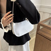 Patent Faux Leather Baguette Bag – Retro Underarm Shoulder Handbag for Women