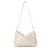 Sequin Evening Crossbody Bag – Golden Glitter Zipper Clutch for Parties & Formal Events