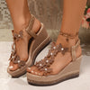 Butterfly Wedge Sandals – Women's Open-Toe Platform Heels