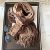 Women's Gradient Scarf Pastel Pink to Purple Ombre Lightweight Woven Wrap Boho Elegant Shawl for Casual & Formal Outfits