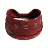 Elegant Bohemian Wide Printed Headband for Women – Stretchy Non-Slip Yoga & Running Hair Accessory, 1-Pack