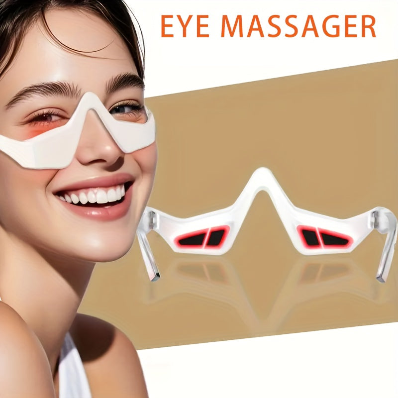 Aogled 3D Eye Massager USB Rechargeable – 4 Modes, 3 Intensity Levels | Relaxation & Beauty Eye Care Gift for Women