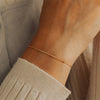 Minimalist Stainless Steel Beaded Bracelet - Simple Chain for Everyday and Party