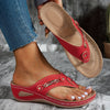 Women's Minimalist Wedge Sandals, Platform Flip-Flop Slides with Arch Support, Non-Slip Sole, Comfortable Summer Beach and Casual Shoes
