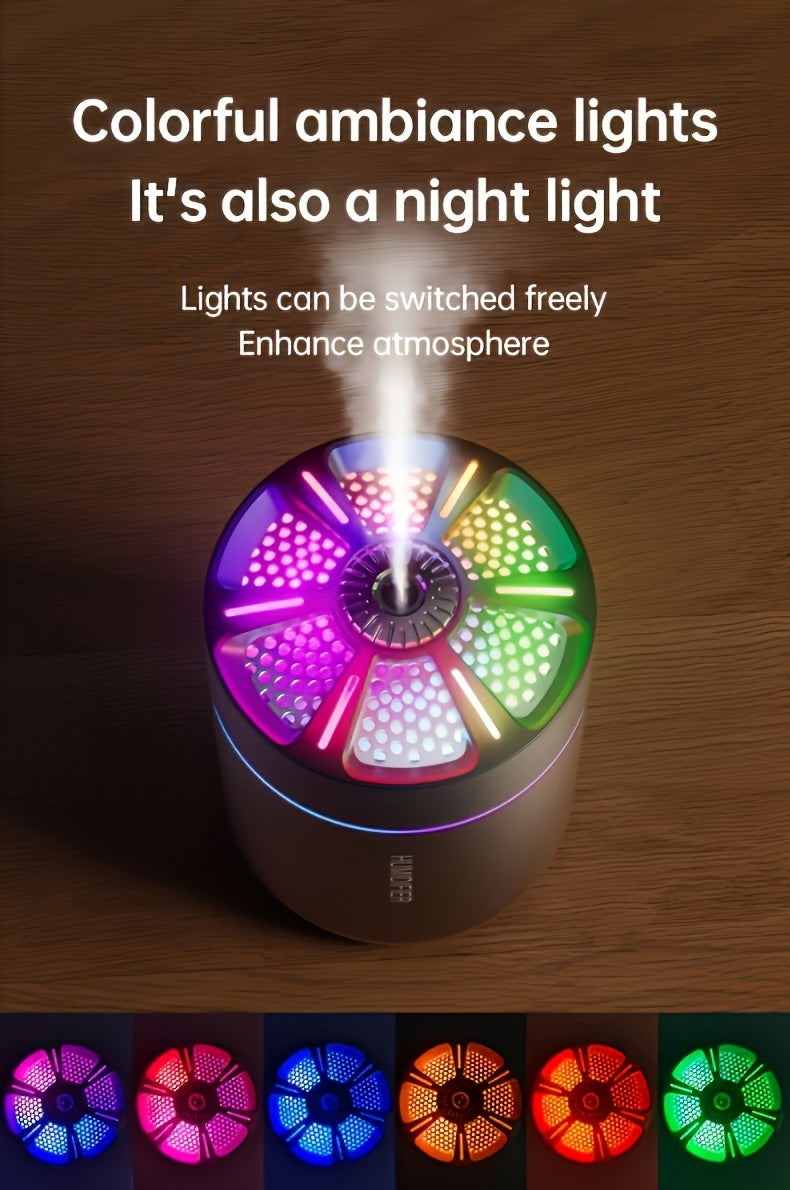 180ml (6.1 fl oz) Mini USB Humidifier & Aromatherapy Diffuser – Quiet Portable Cool Mist for Home, Bedroom & Car, Durable Plastic