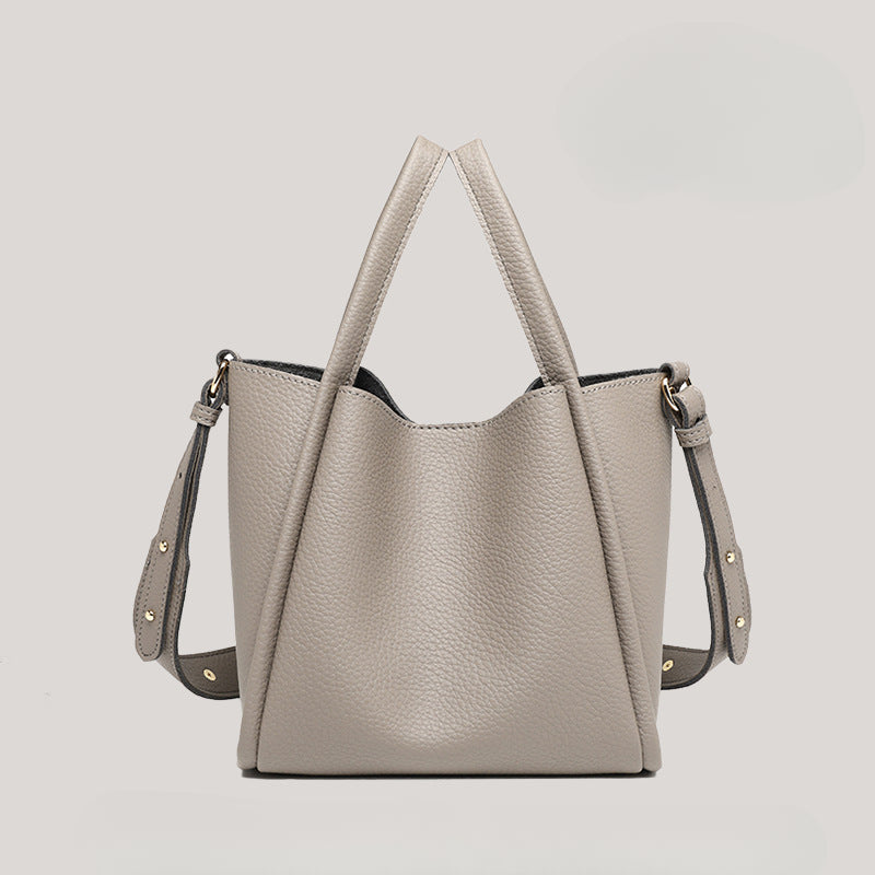 Women's Large Retro Bucket Handbag - Structured Round-Top Tote with Gold Hardware, Mustard Yellow/Black Crossbody Shoulder Bag for Travel & Everyday