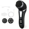 Rechargeable Electric Callus Remover Foot & Hand File with LCD Display – USB Pedicure Device for Cracked Heels & Sensitive Skin, Beige