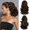 Curly Wavy Clip-In Ponytail – Clip-On Volumizing Hair Extension for Women – Heat-Resistant Fiber