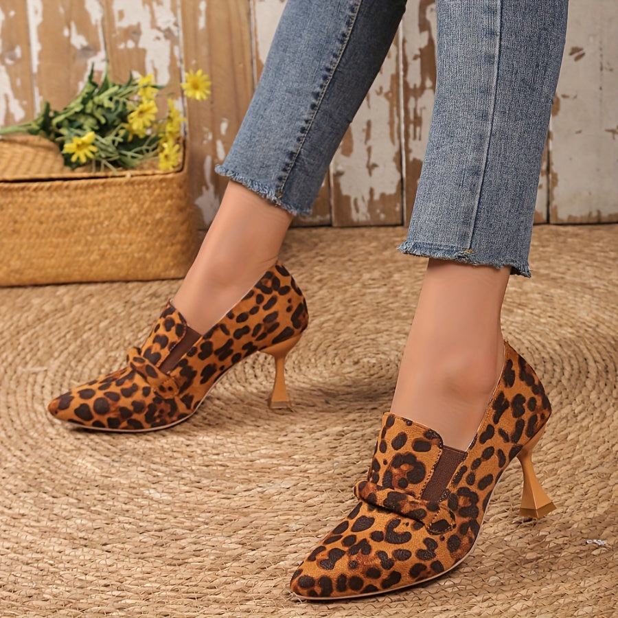 Women's Black Mary Jane Pointed-Toe Pumps, 8 cm (3.15 in) Mid Heel, Non-Slip PU Sole