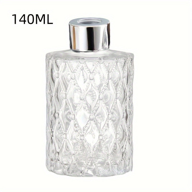 Glass Aromatherapy Diffuser - Flameless Transparent Bottle for Bathroom & Bedroom Vintage Home Decor