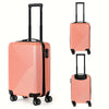20-Inch ABS Hardside Carry-On Luggage with Combination Lock & 360° Spinner Wheels